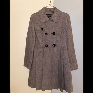 Ben Sherman Plaid Peacoat